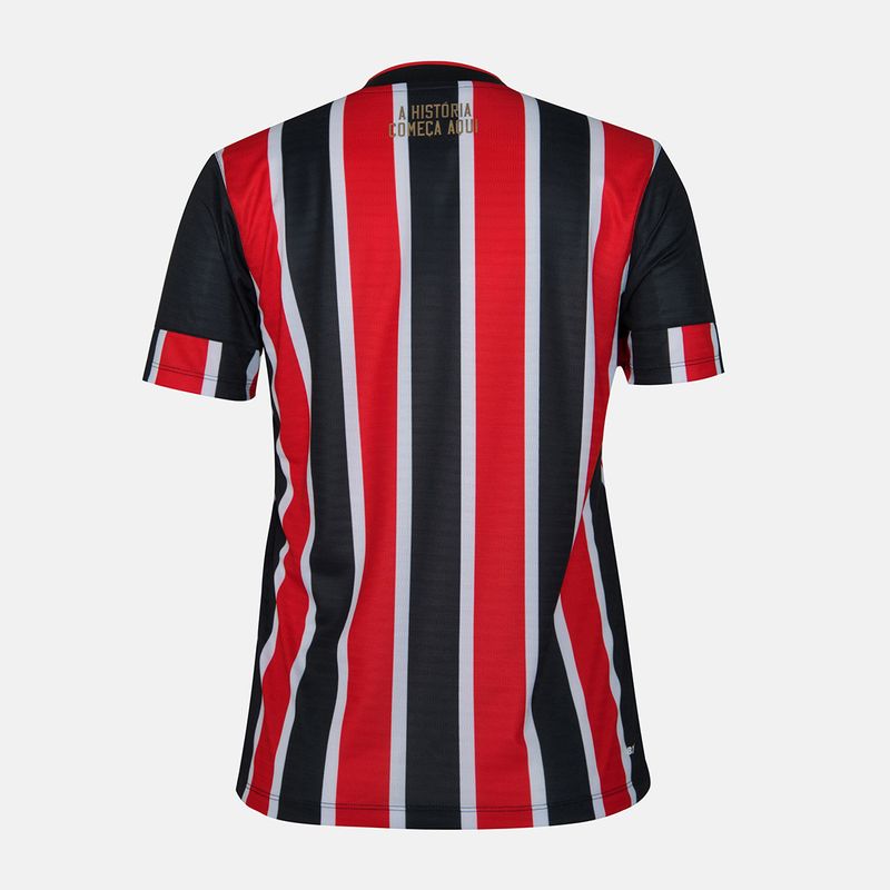 Camisa São Paulo Away 24/25 Torcedor New Balance Feminina - Vermelho e Preto