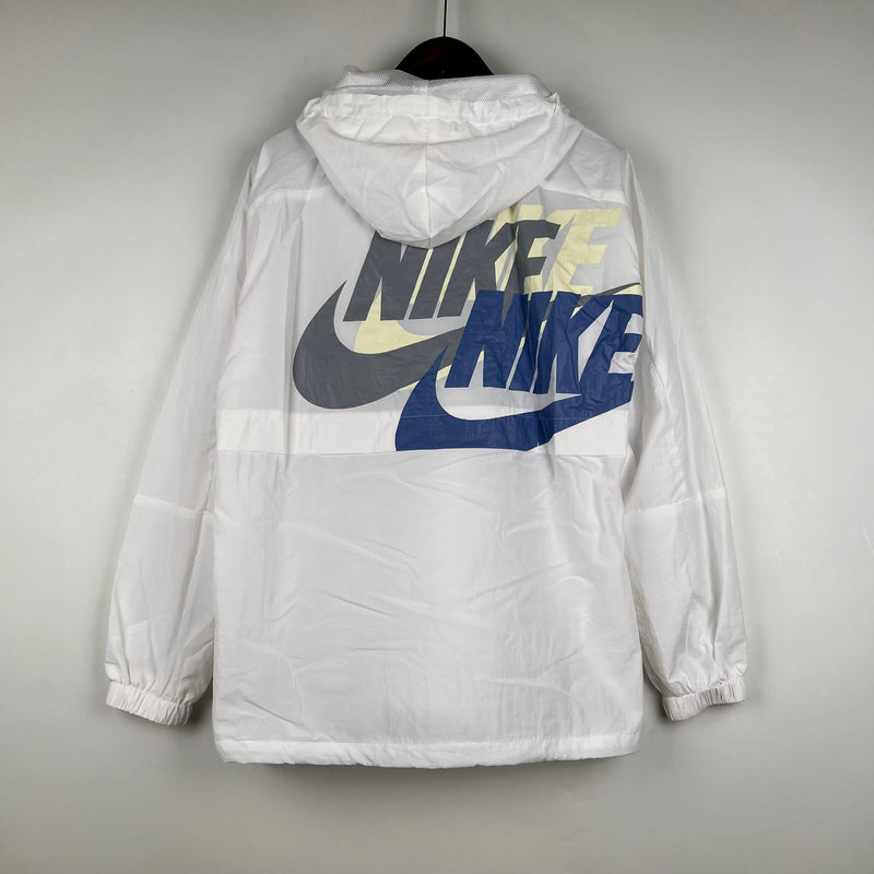 Jaqueta Corta-Vento - Nike 2023 branco com capuz