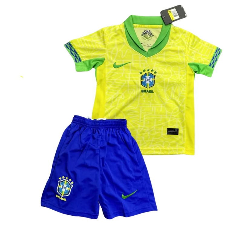 Conjunto Infantil Seleção Brasil l 2024 - Modelo Torcedor