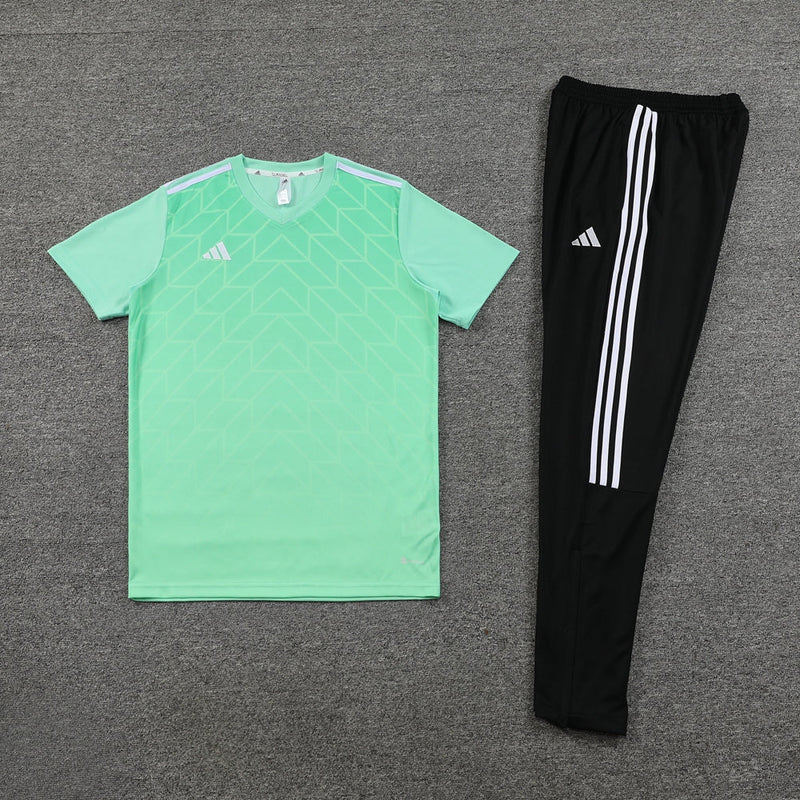 Conjunto Camisa + Calça - Adidas Verde claro com Preto