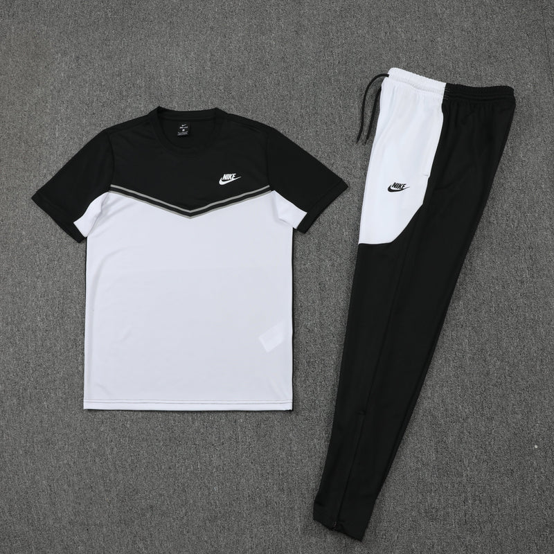 Conjunto Camisa + Calça - Nike Preto com branco