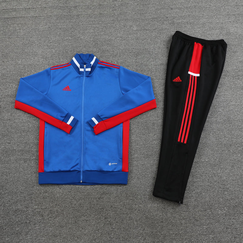 Conjunto Blusa + Calça - Adidas Azul, vermelho e preto