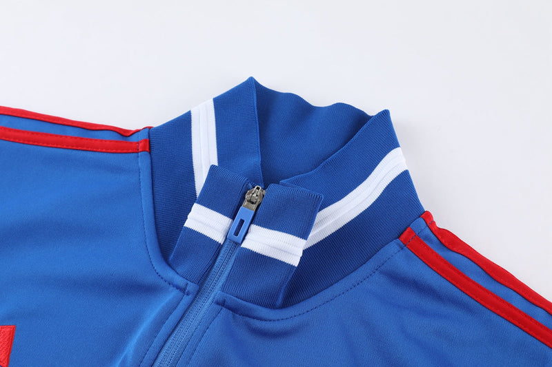 Conjunto Blusa + Calça - Adidas Azul, vermelho e preto