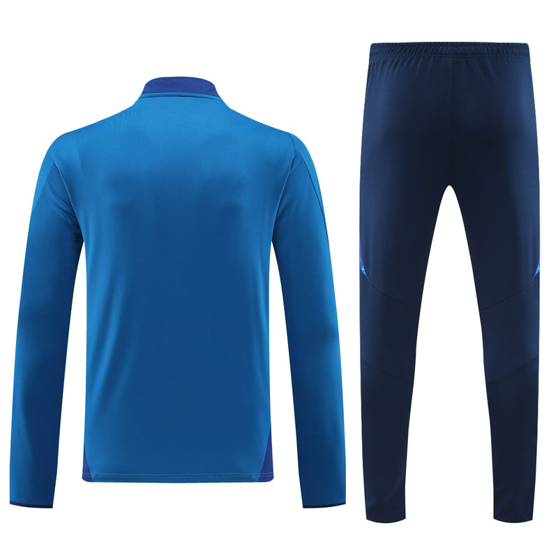 Conjunto Blusa + Calça - Adidas Azul com azul escuro