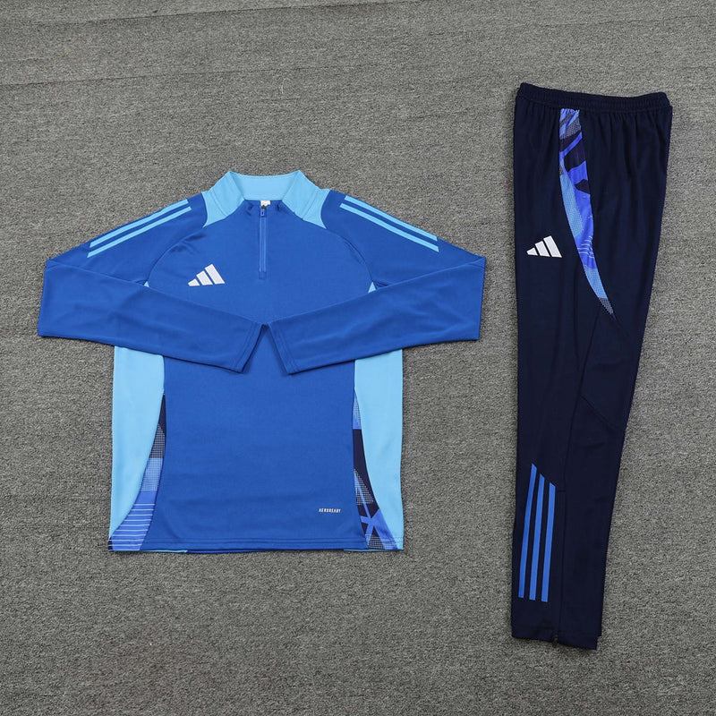 Conjunto Blusa + Calça - Adidas Azul com azul escuro II