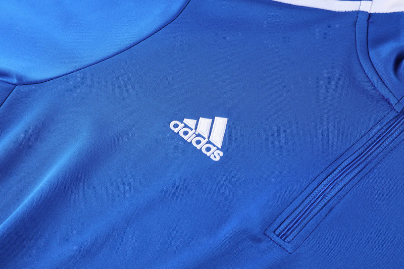 Conjunto Blusa + Calça - Adidas Azul com azul escuro IX