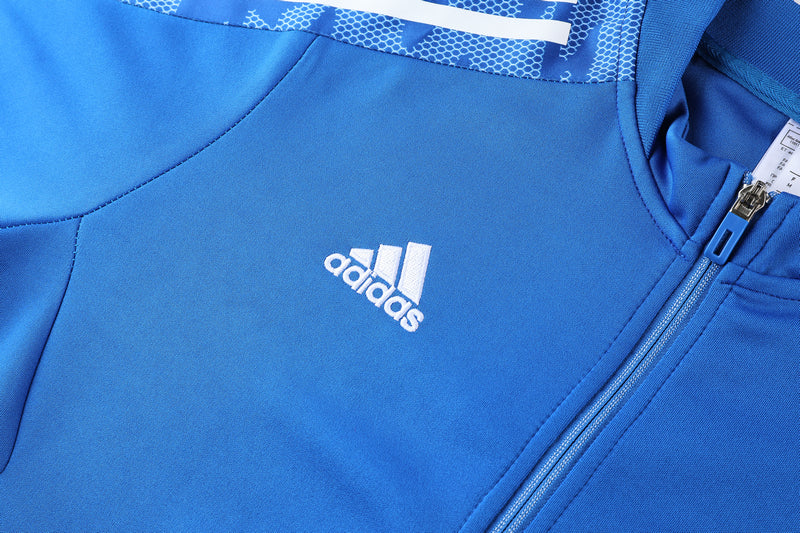 Conjunto Blusa + Calça - Adidas Azul com azul escuro X