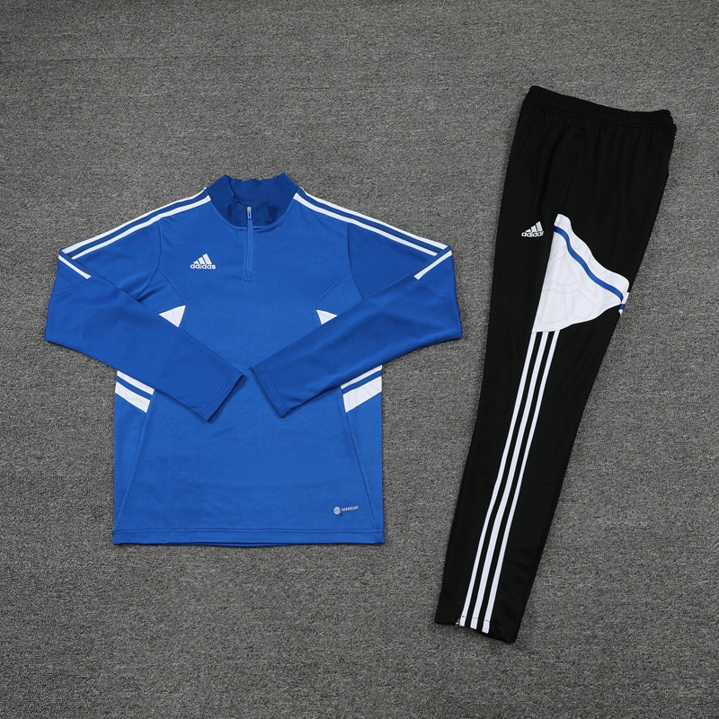 Conjunto Blusa + Calça - Adidas Azul com preto