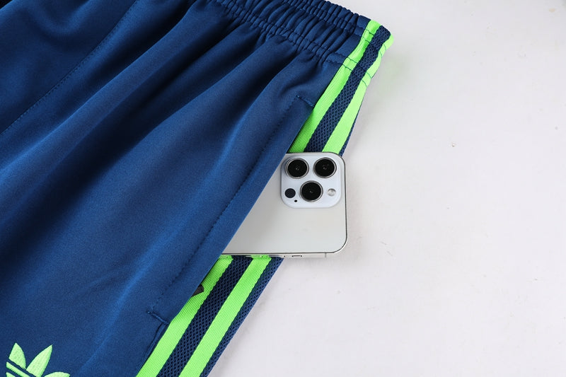 Conjunto Blusa + Calça - Adidas Azul com verde