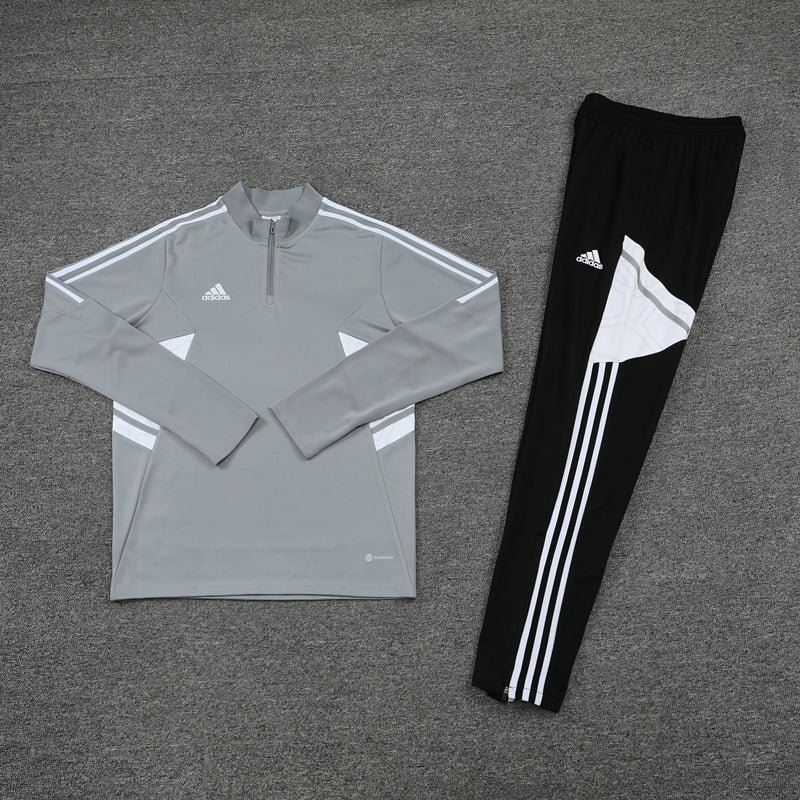 Conjunto Blusa + Calça - Adidas Cinza com preto III