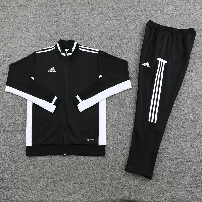 Conjunto Blusa + Calça - Adidas Preto com branco II