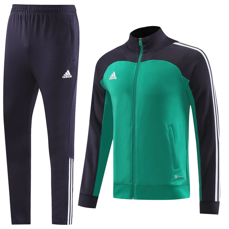 Conjunto Blusa + Calça - Adidas Verde com cinza II