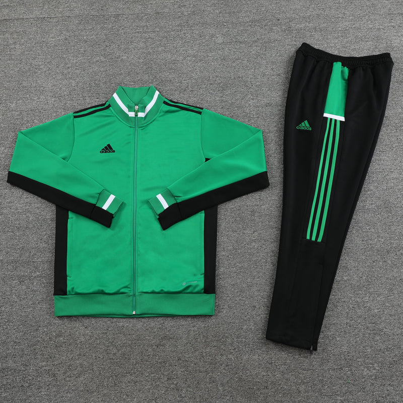 Conjunto Blusa + Calça - Adidas Verde com preto V