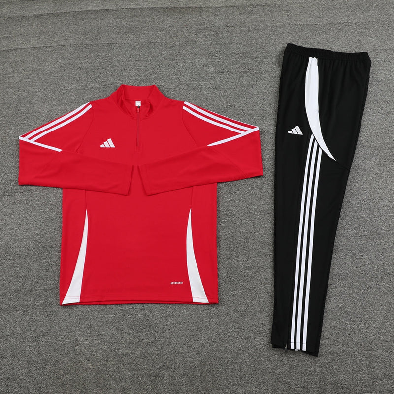 Conjunto Blusa + Calça - Adidas Vermelho com preto