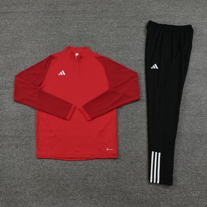 Conjunto Blusa + Calça - Adidas Vermelho com preto IV