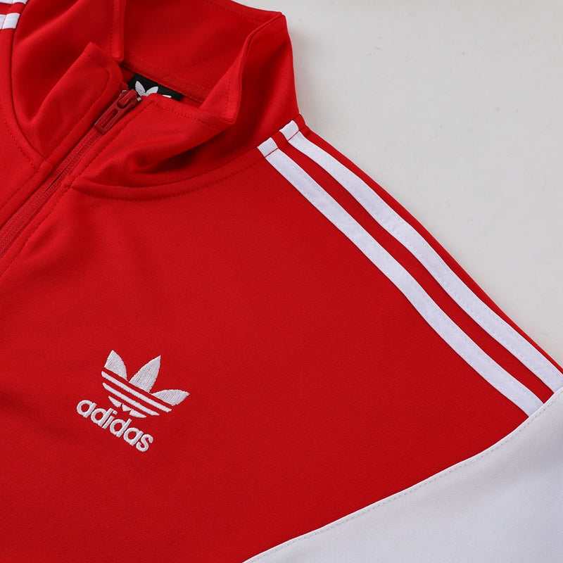 Conjunto Blusa + Calça - Adidas Vermelho com preto V