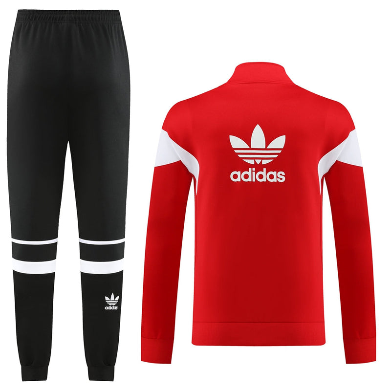 Conjunto Blusa + Calça - Adidas Vermelho com preto V