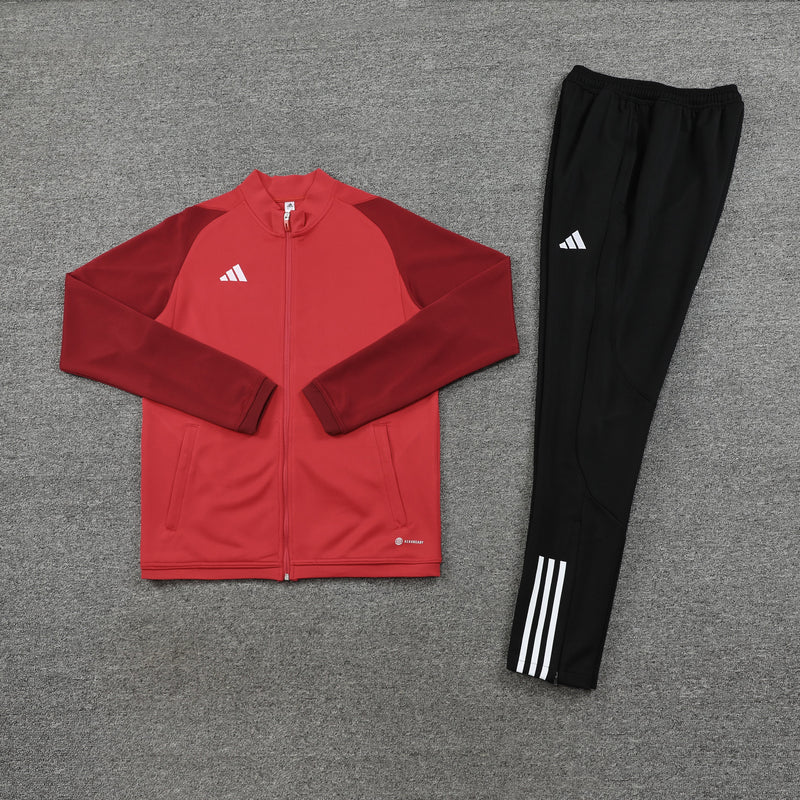 Conjunto Blusa + Calça - Adidas Vermelho com preto VI