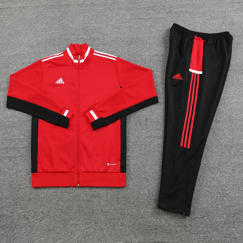 Conjunto Blusa + Calça - Adidas Vermelho com preto VII