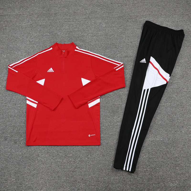 Conjunto Blusa + Calça - Adidas Vermelho com preto VIII