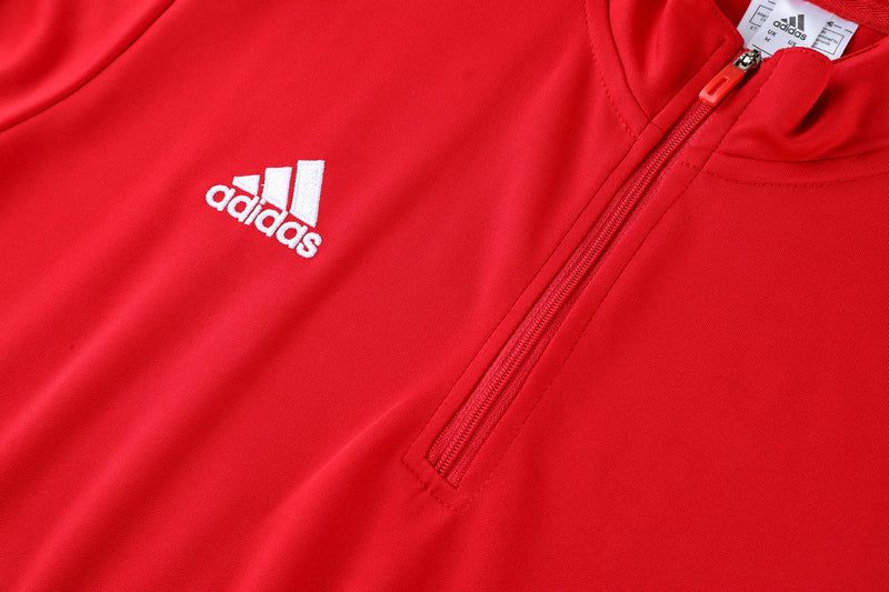 Conjunto Blusa + Calça - Adidas Vermelho com preto X