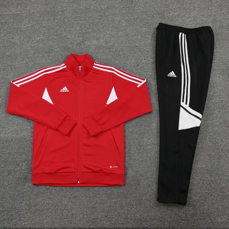 Conjunto Blusa + Calça - Adidas Vermelho com preto XII