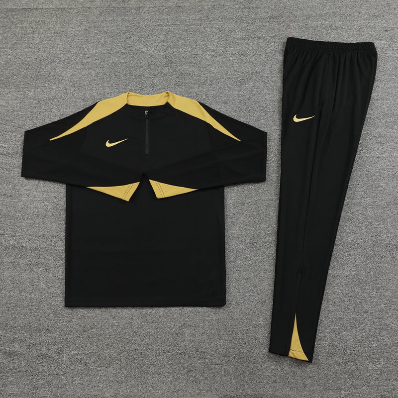 Conjunto Blusa + Calça - Nike Preto com amarelo