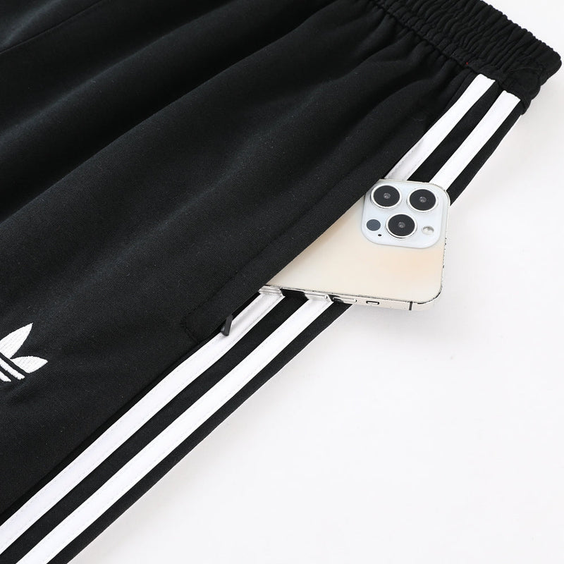 Conjunto Blusa com capuz + Calça - Adidas Preto