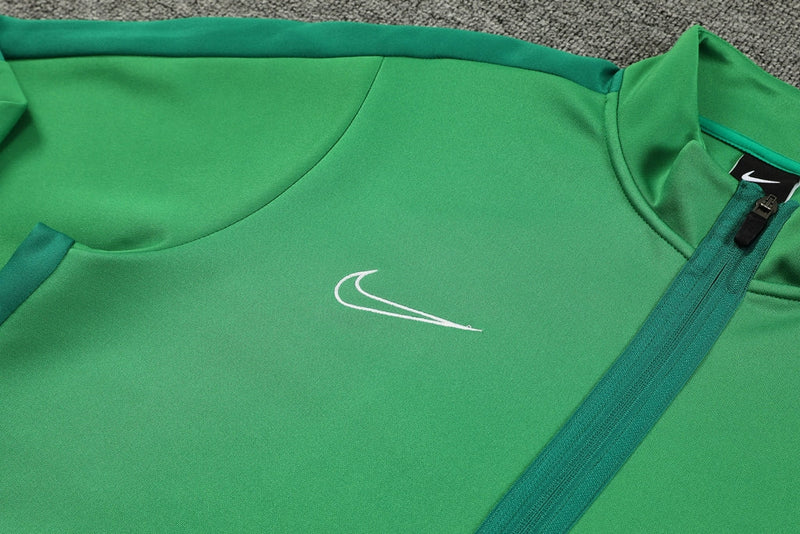 Conjunto de Treino - Nike Ziper completo Verde com Preto