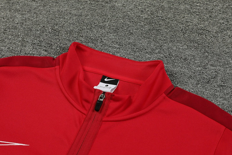 Conjunto de Treino - Nike Ziper completo Vermelho com Preto