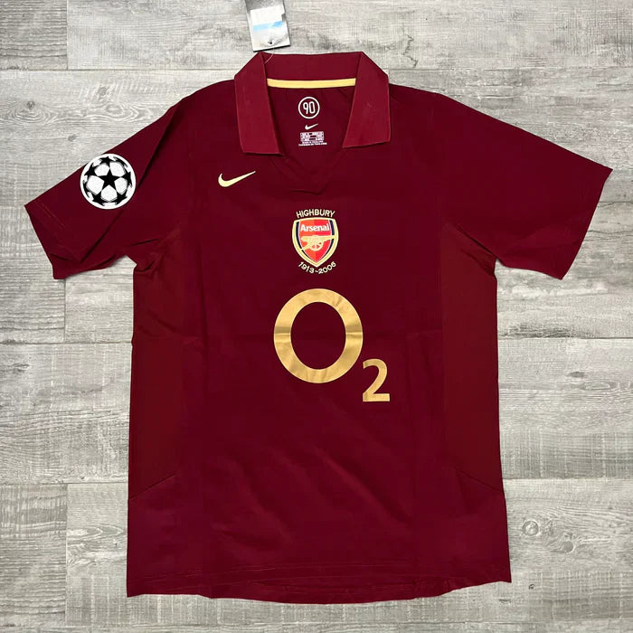 Camisa Arsenal Titular Retro 2005/06 - Nike Torcedor Masculina