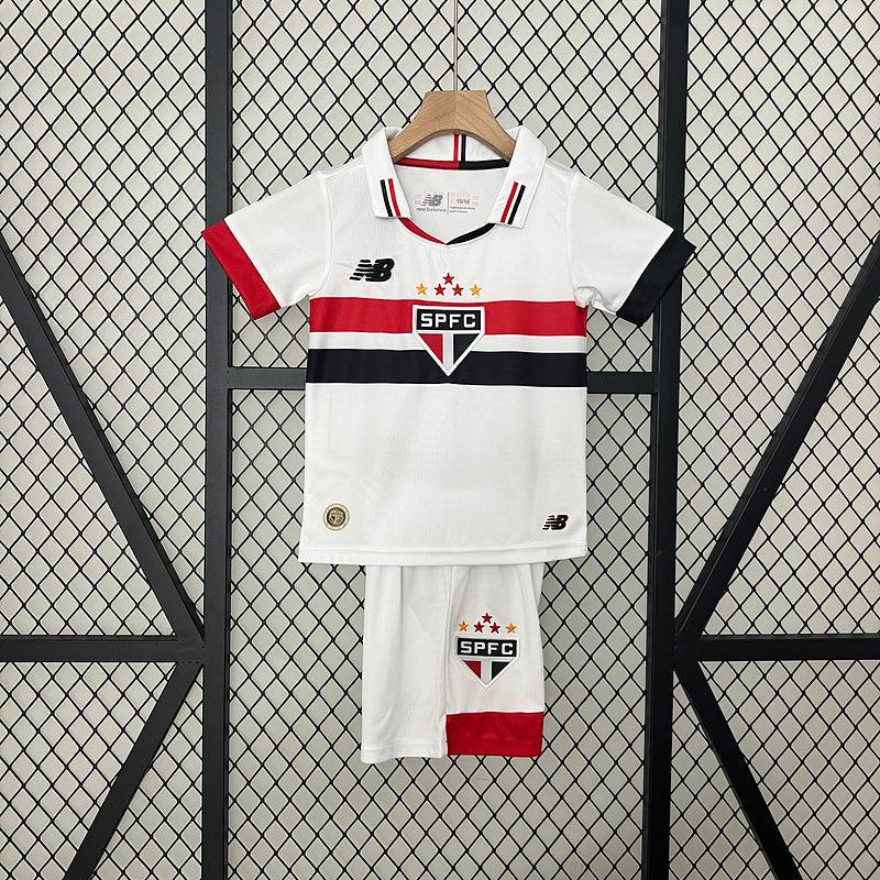 Conjunto Infantil São Paulo l 2024/25 Branco - Modelo Torcedor