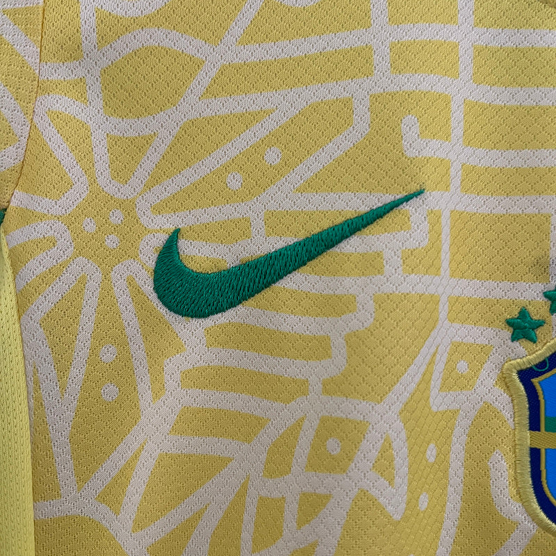 Conjunto Infantil Seleção Brasil l 2024 - Modelo Torcedor