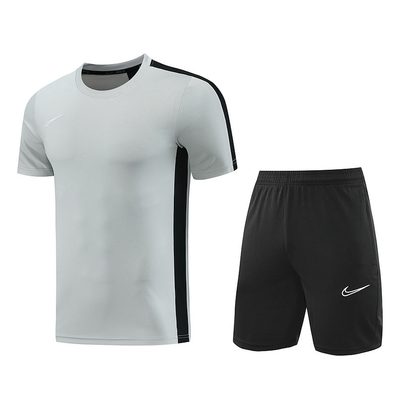 CONJUNTO NIKE ACADEMY BERMUDA E CAMISA CINZA/PRETO