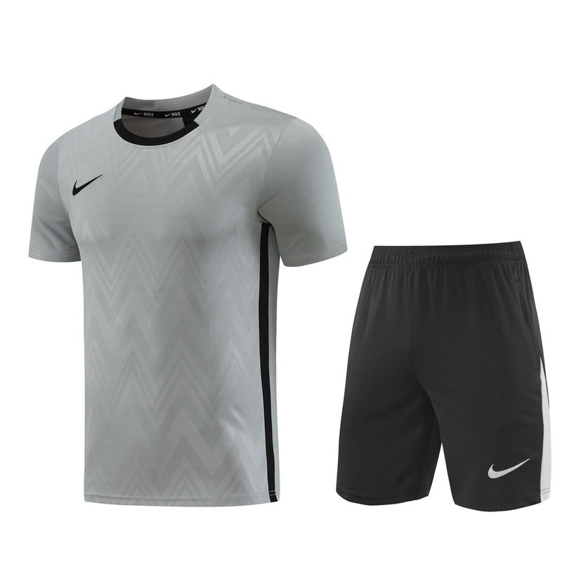 CONJUNTO NIKE BERMUDA E CAMISA CINZA/PRETO