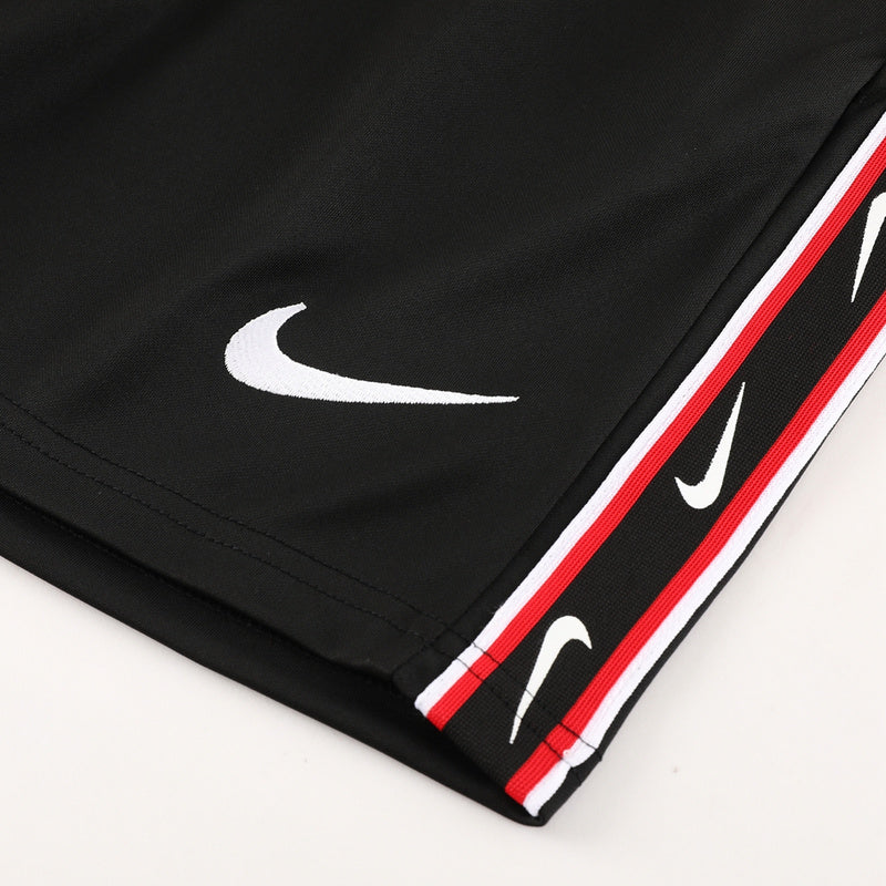 CONJUNTO NIKE REPEAT BERMUDA E CAMISA VERMELHO/PRETO