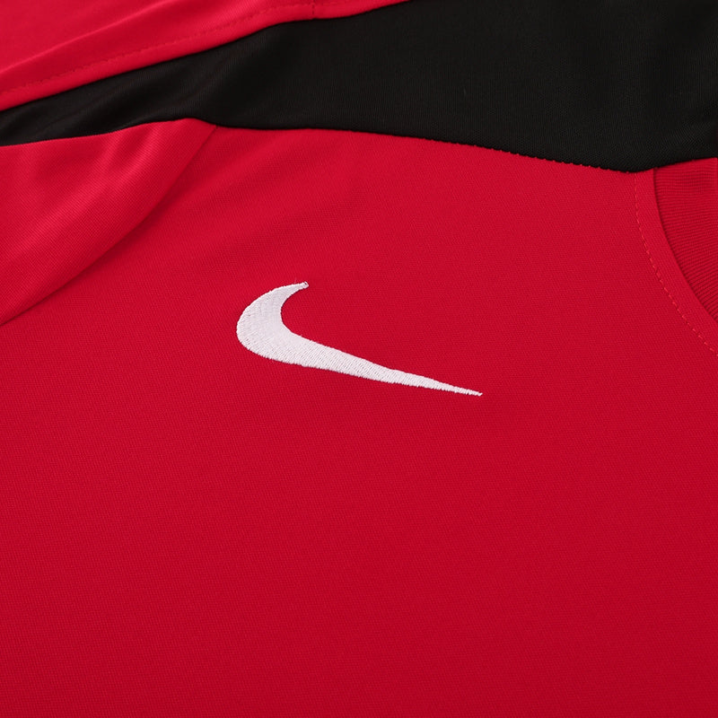 CONJUNTO NIKE BERMUDA E CAMISA VERMELHO/PRETO