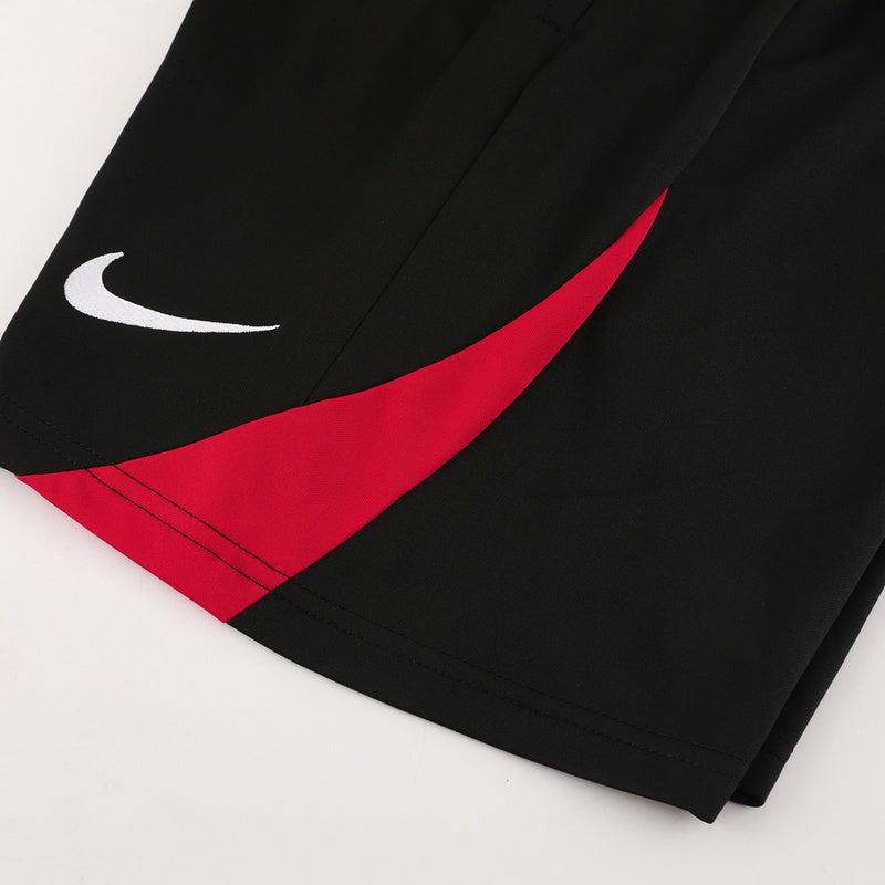 CONJUNTO NIKE BERMUDA E CAMISA VERMELHO/PRETO