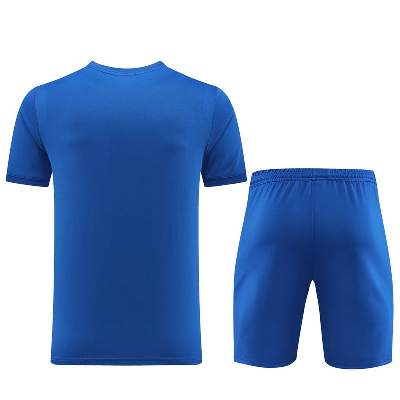 CONJUNTO PUMA ACTIVE BERMUDA E CAMISA AZUL