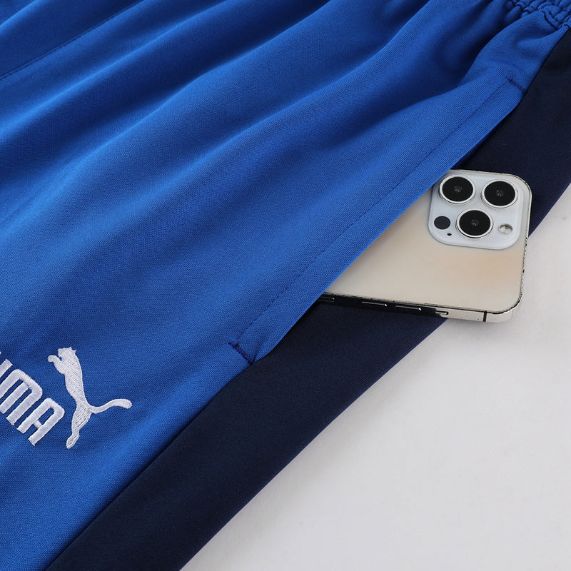 CONJUNTO PUMA ACTIVE BERMUDA E CAMISA AZUL