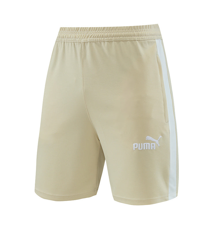 CONJUNTO PUMA ACTIVE BERMUDA E CAMISA BEGE