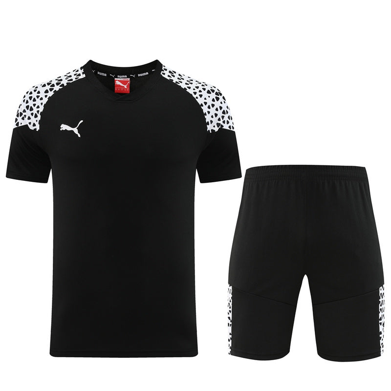 CONJUNTO PUMA FITNESS BERMUDA E CAMISA PRETO