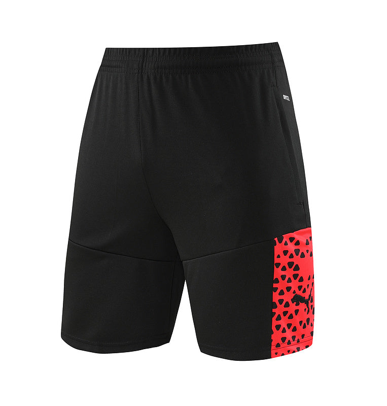 CONJUNTO PUMA FITNESS BERMUDA E CAMISA VERMELHO/PRETO