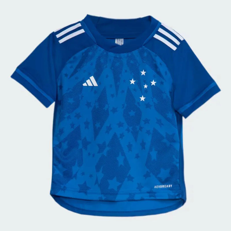 Conjunto Infantil Cruzeiro l 2024/25 Azul - Modelo Torcedorc