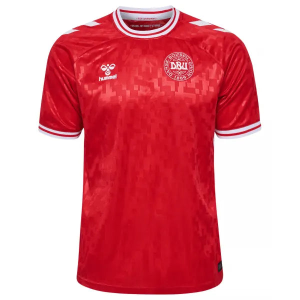 Camisa Seleção Dinamarca l 2024/25 Vermelha - Modelo Torcedor