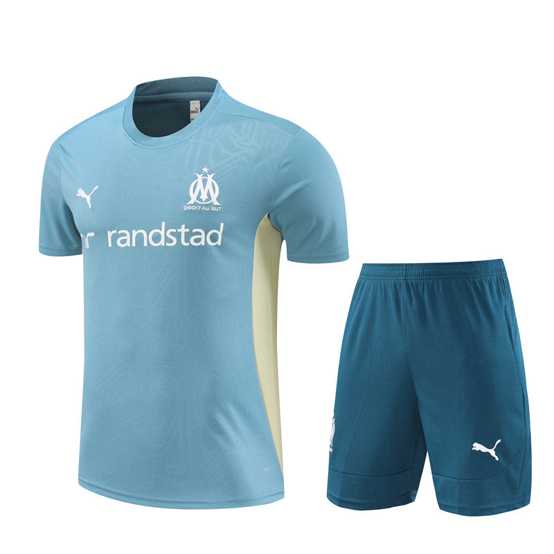 KIT TREINO OLYMPIQUE DE MARSEILLE 24/25 CAMISA E BERMUDA