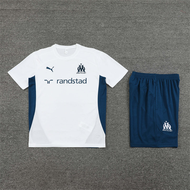 KIT TREINO OLYMPIQUE DE MARSEILLE 24/25 CAMISA E BERMUDA