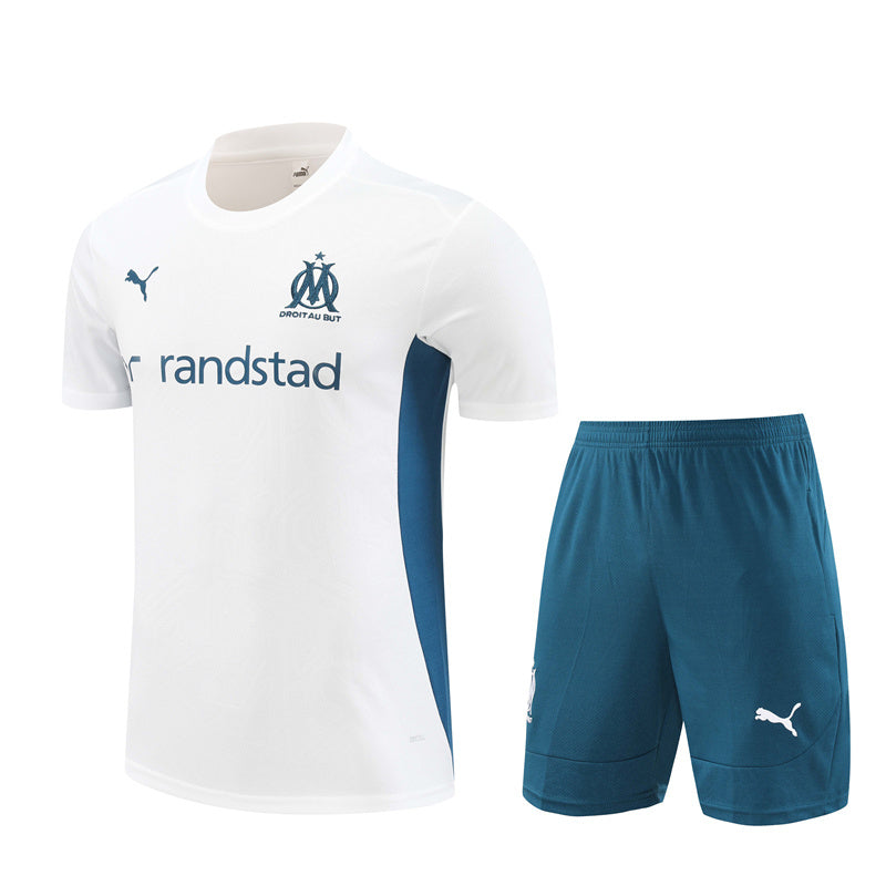 KIT TREINO OLYMPIQUE DE MARSEILLE 24/25 CAMISA E BERMUDA