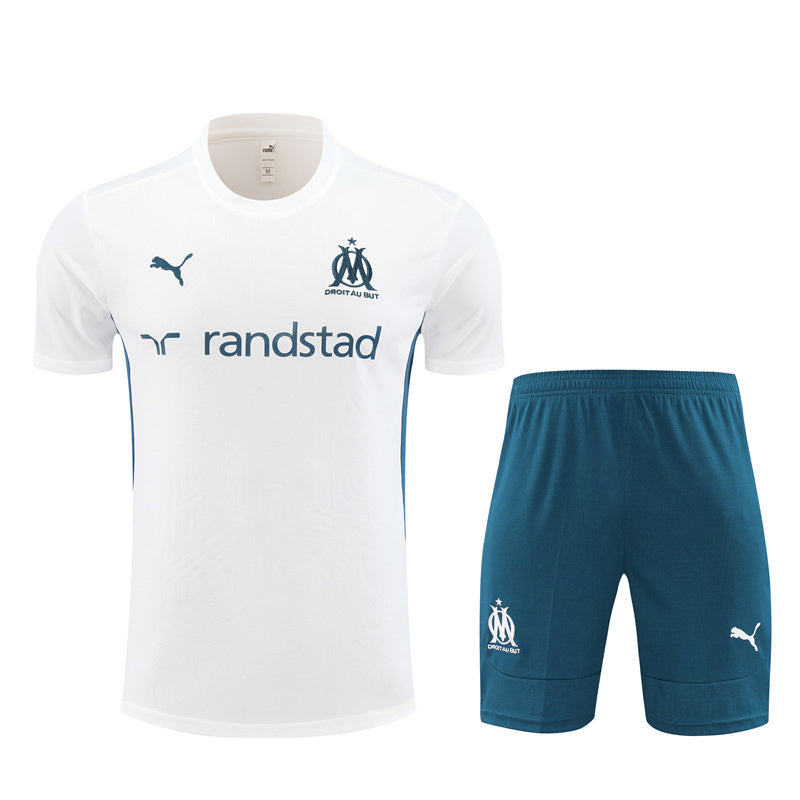 KIT TREINO OLYMPIQUE DE MARSEILLE 24/25 CAMISA E BERMUDA