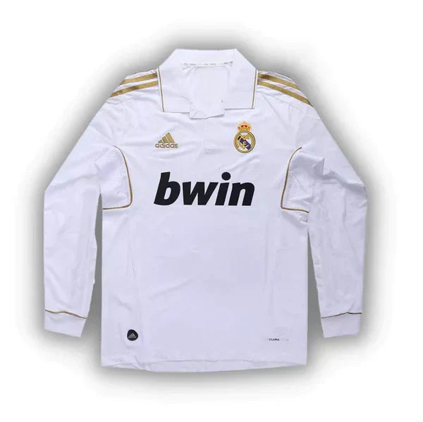 Camisa Real Madrid Titular Manga Longa Retro 2011/12